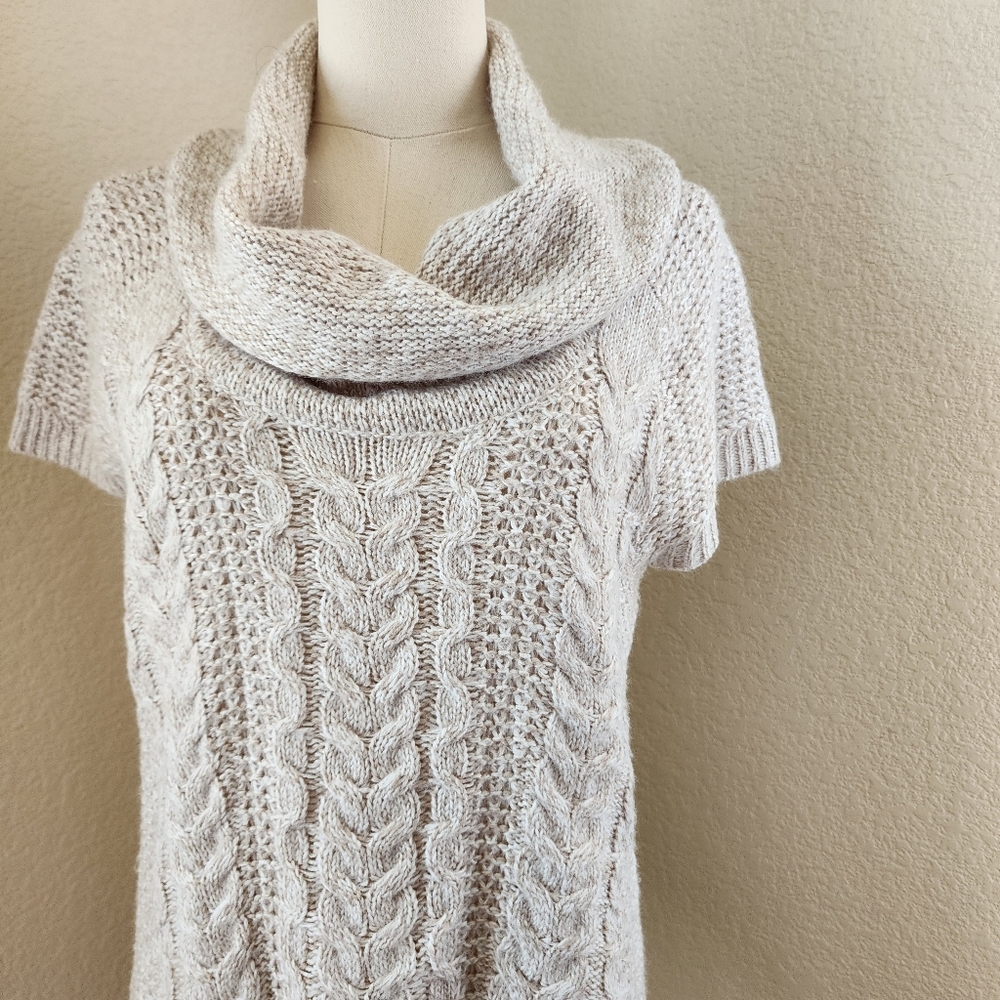 Worthington petite short sleeve knit cowl neck sweater size large - Picture 16 of 16